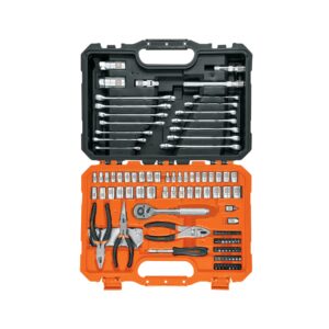 Juego 217 herramientas 1/4", 3/8" y 1/2" std y mm p/mecánico JD-217MP