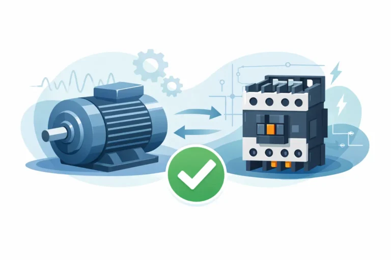 Cómo seleccionar contactor para motor