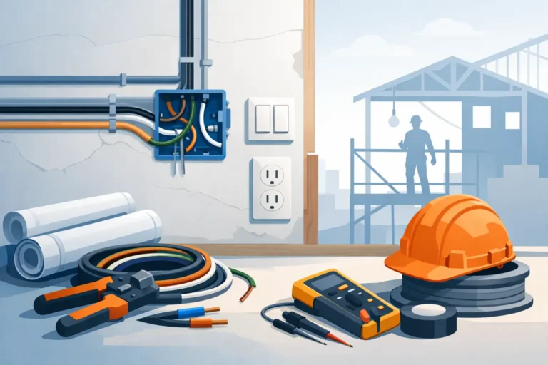 Guía de cableado para construcción útil